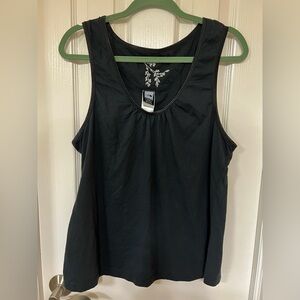 The North Face 100% Cotton Black Tank Top Size XL EUC